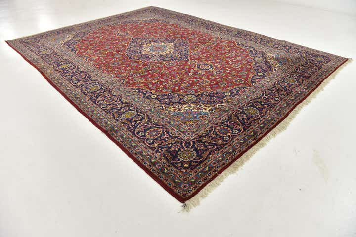 295cm x 400cm anudado a mano Kashan Alfombra Persa Lana