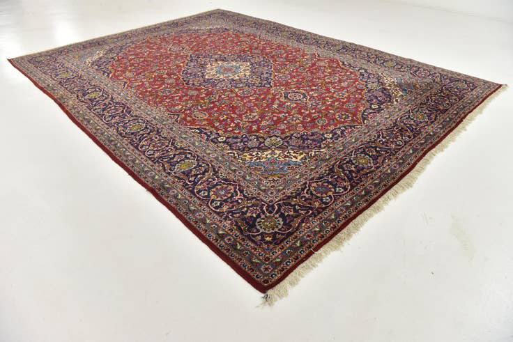 Detail image of 295cm x 400cm anudado a mano Kashan Alfombra Persa Lana