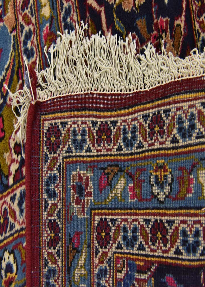 9' 9 x 13' 2 Hand Knotted Kashan Persian Wool Rug
