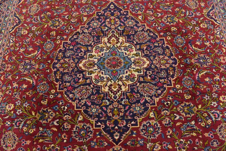 295cm x 400cm anudado a mano Kashan Alfombra Persa Lana