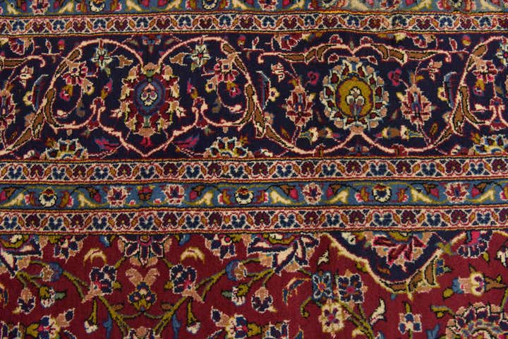 295cm x 400cm anudado a mano Kashan Alfombra Persa Lana