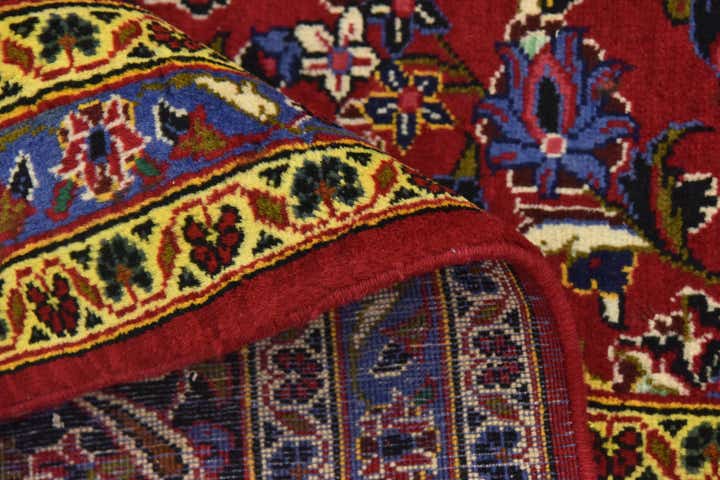 10' x 13' 3 Hand Knotted Kashan Persian Wool Rug