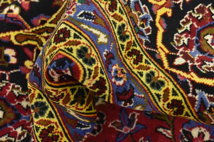 10' x 13' 3 Hand Knotted Kashan Persian Wool Rug