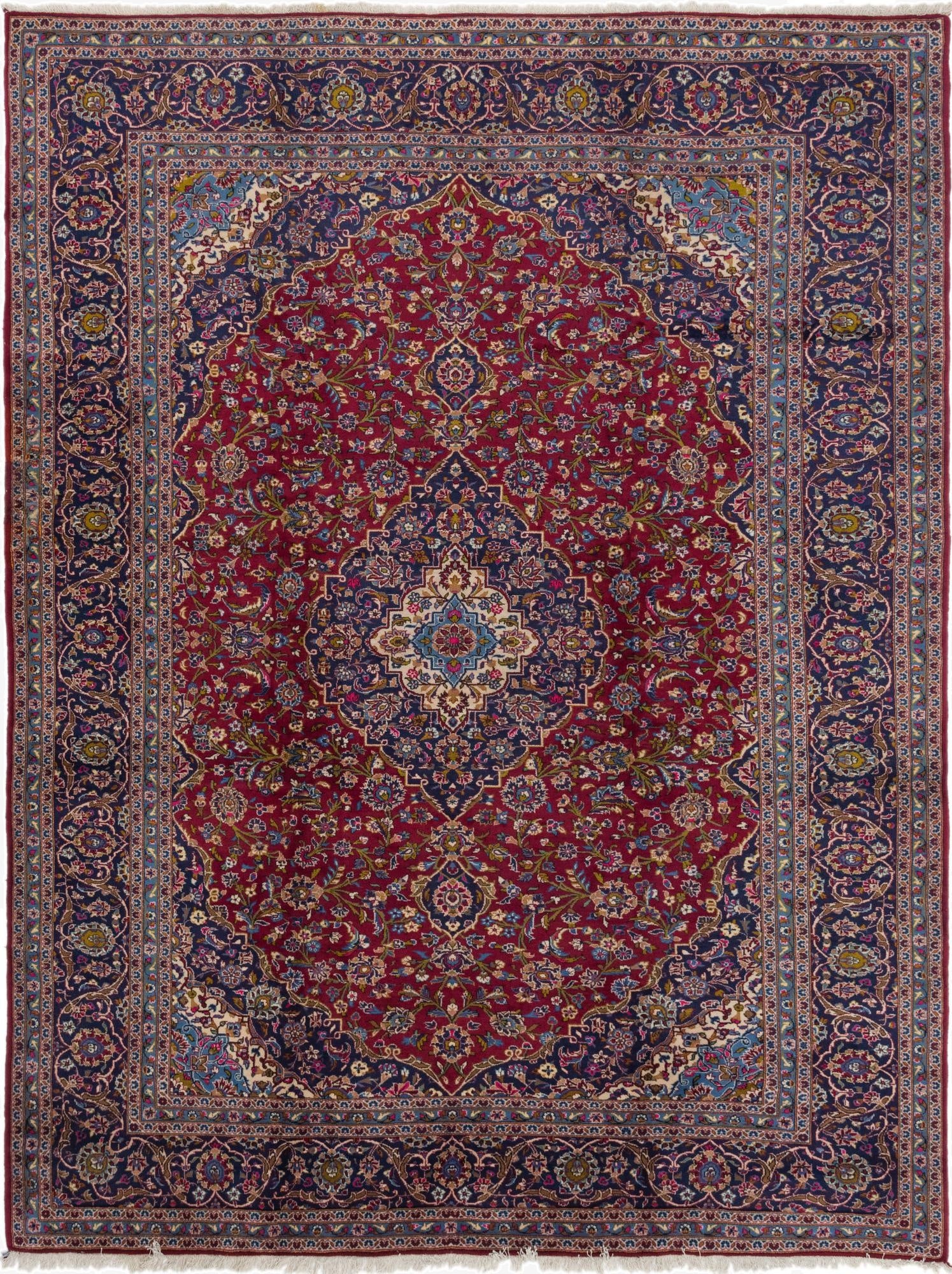 297cm x 400cm  Hand Knotted Kashan Persian Wool Rug