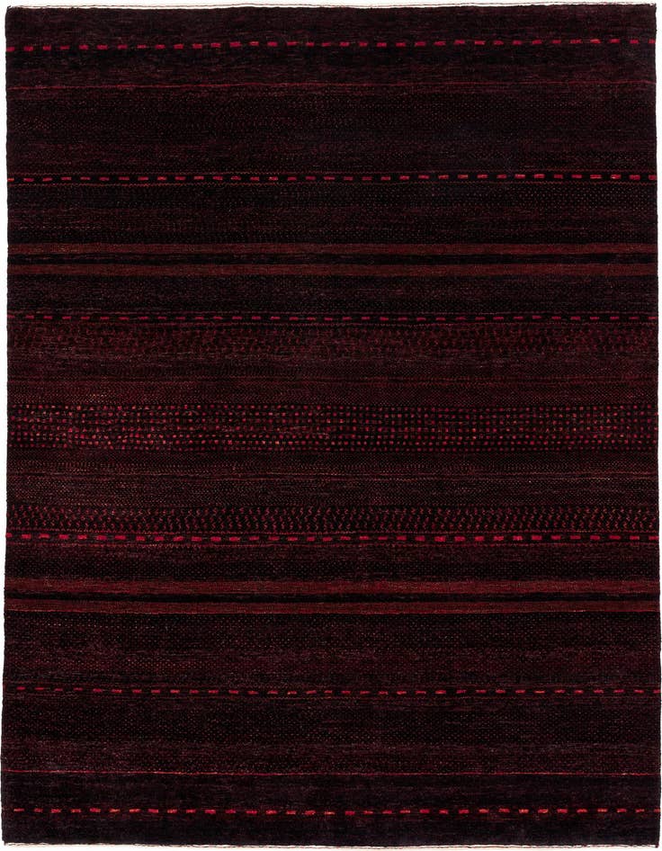 Detail image of 5' x 6' 10 Hand Knotted Kashkuli Gabbeh Oriental Wool Rug