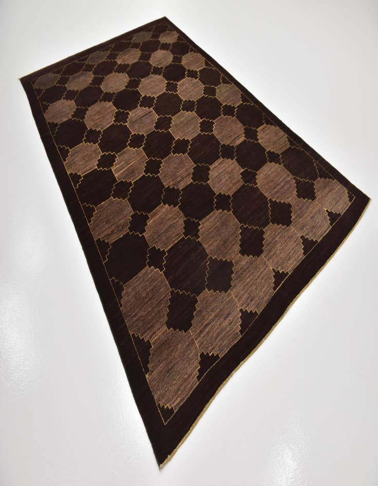 Detail image of 6' x 9' Hand Knotted Kashkuli Gabbeh Wool Rug