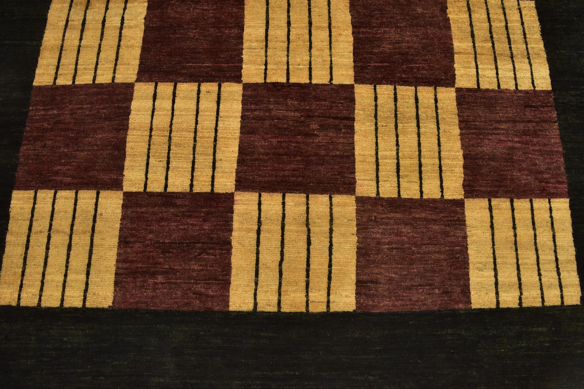 4' 10 x 6' 6 Hand Knotted Kashkuli Gabbeh Wool Rug