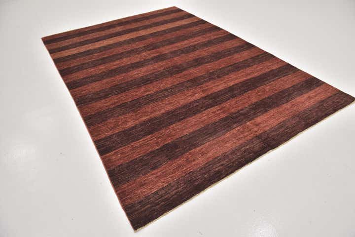 6' 8 x 9' 4 Hand Knotted Kashkuli Gabbeh Wool Rug