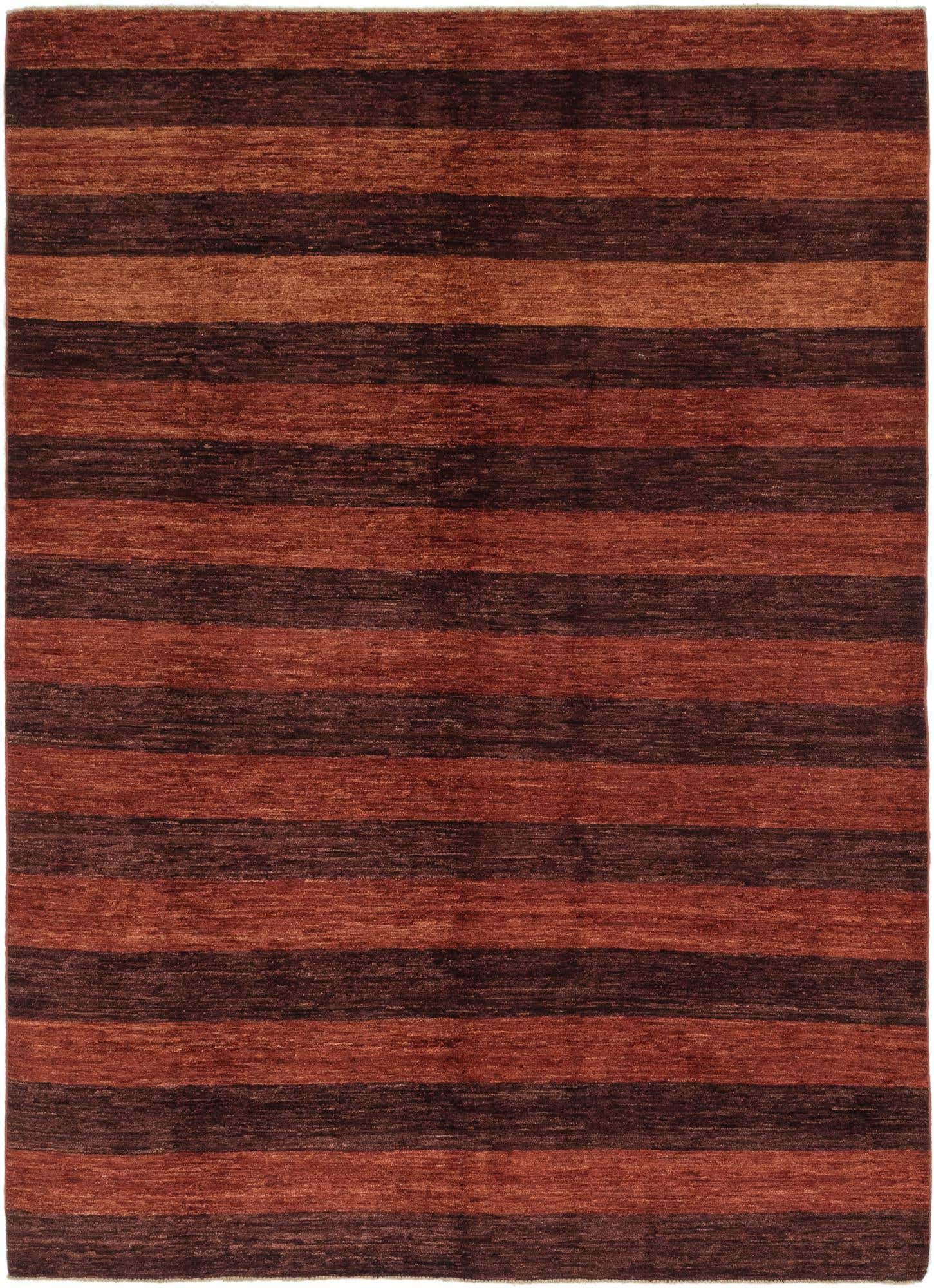 6' 8 x 9' 4 Hand Knotted Kashkuli Gabbeh Wool Rug
