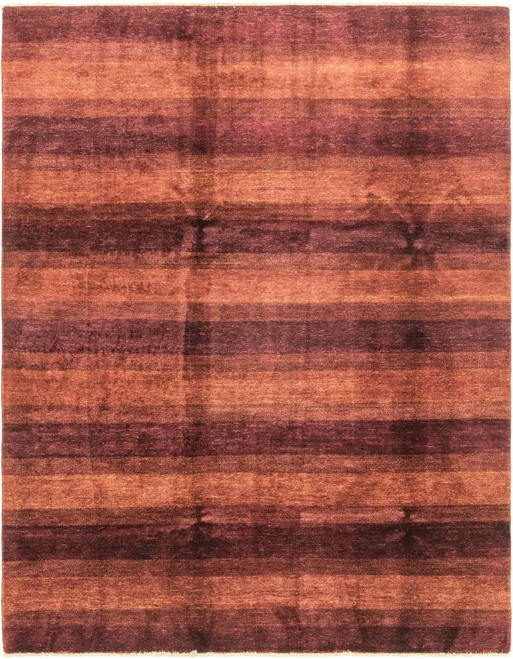 Detail image of 6' 7 x 9' 4 Hand Knotted Kashkuli Gabbeh Wool Rug