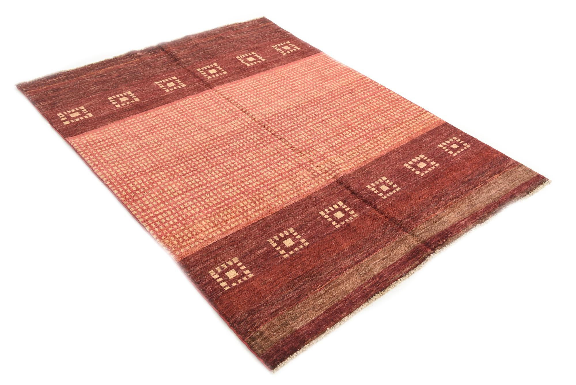4' 8 x 6' 4 Hand Knotted Kashkuli Gabbeh Wool Rug