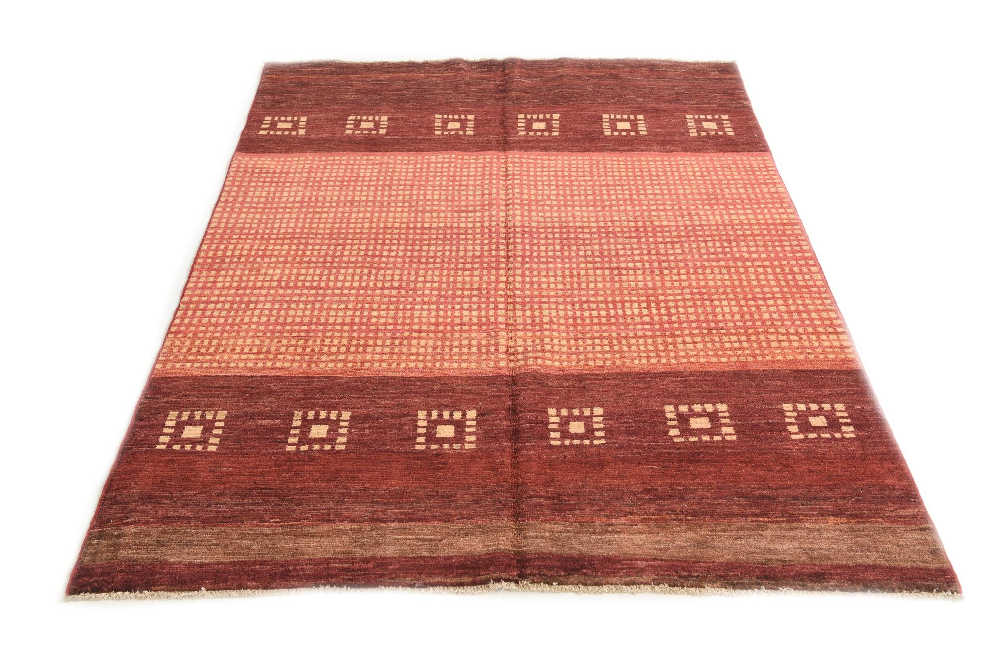4' 8 x 6' 4 Hand Knotted Kashkuli Gabbeh Wool Rug