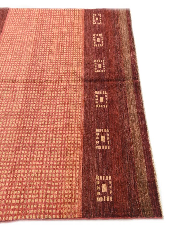 Detail image of 4' 8 x 6' 4  Hand Knotted Kashkuli Gabbeh Wool Rug