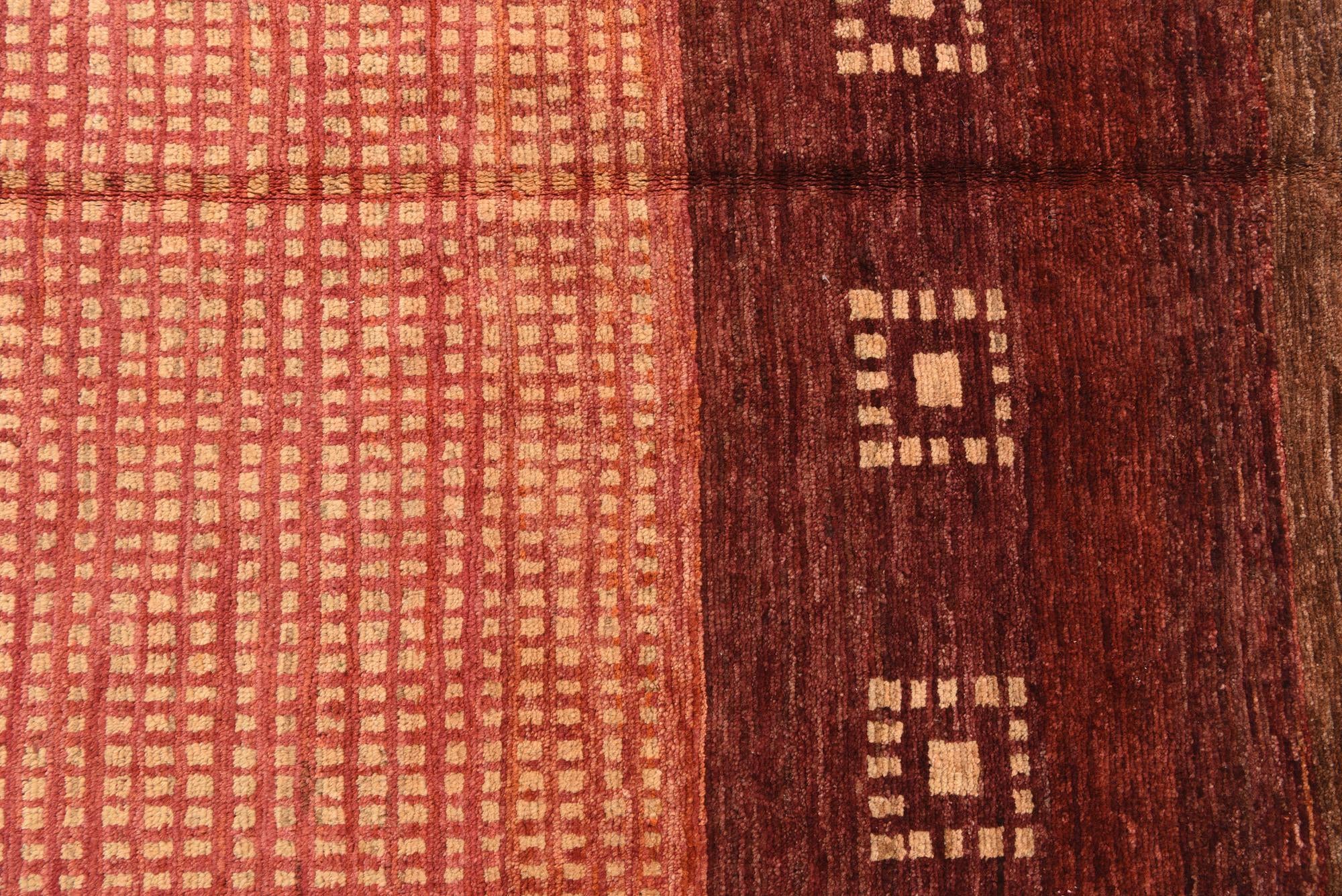 4' 8 x 6' 4 Hand Knotted Kashkuli Gabbeh Wool Rug
