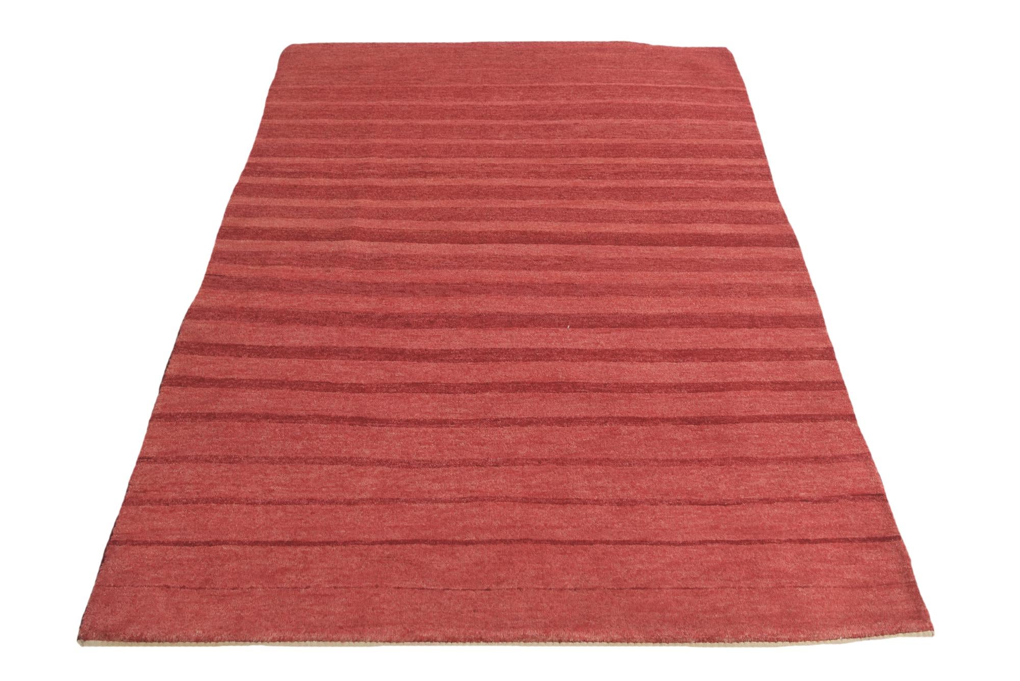 4' 6 x 6' 5 Hand Knotted Kashkuli Gabbeh Oriental Wool Rug