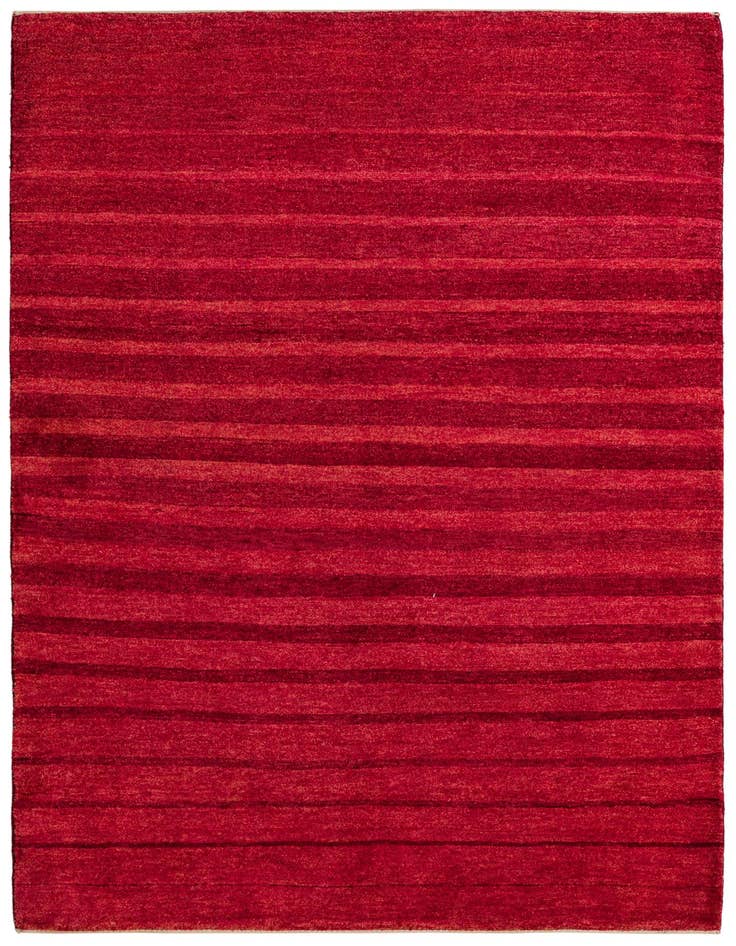 Detail image of 4' 6 x 6' 5 Hand Knotted Kashkuli Gabbeh Oriental Wool Rug