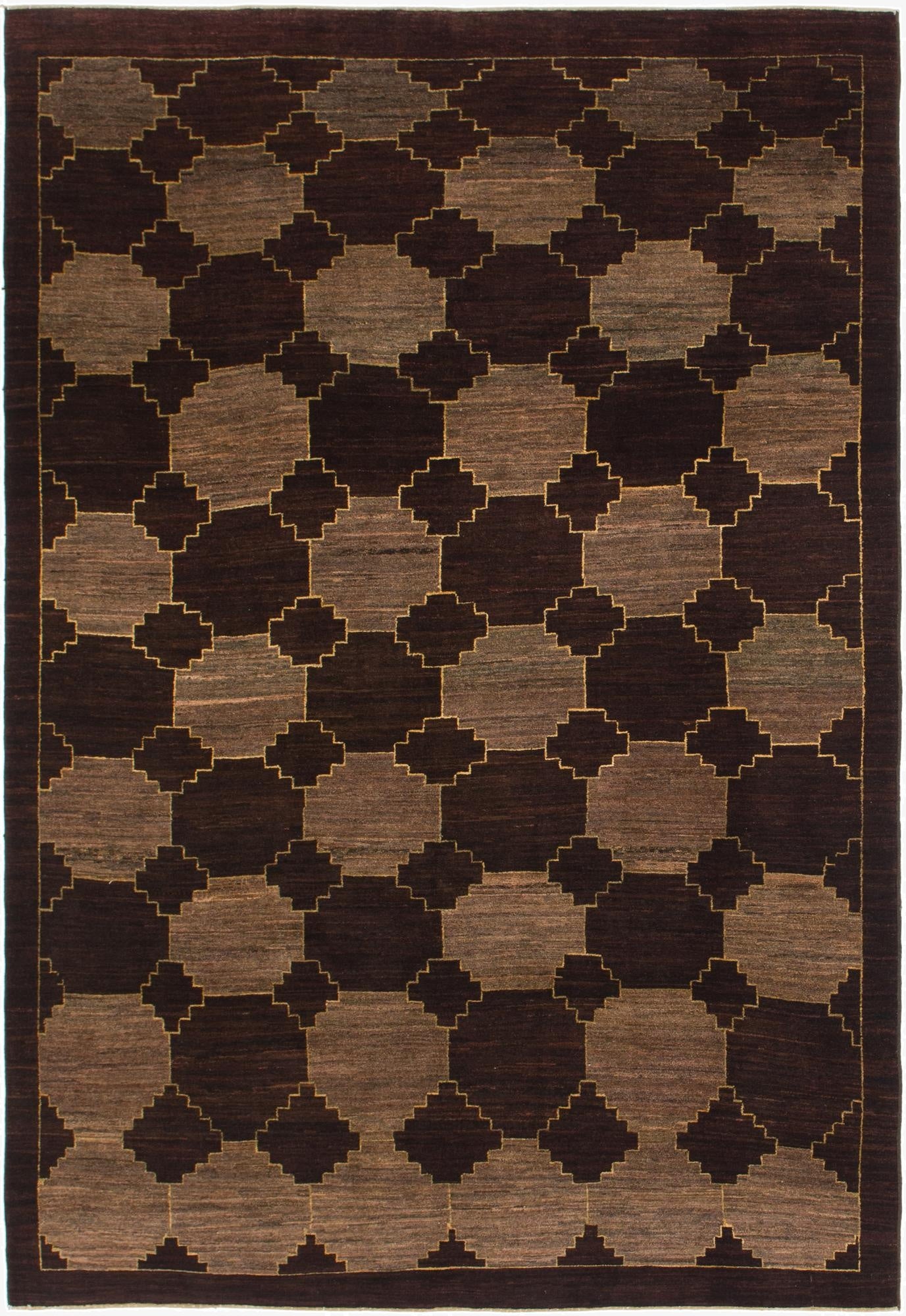 6' x 9'  Hand Knotted Kashkuli Gabbeh Wool Rug