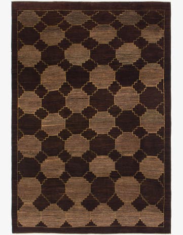 6' x 9' Hand Knotted Kashkuli Gabbeh Wool Rug