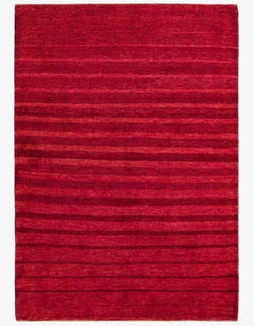 4' 6 x 6' 5 Hand Knotted Kashkuli Gabbeh Oriental Wool Rug