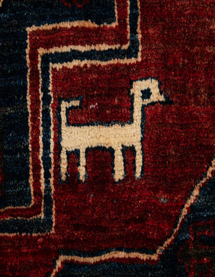 Detail image of 4' 11 x 6' 8  Hand Knotted Kazak Wool Rug