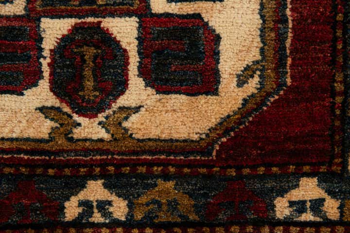 4' 11 x 6' 8 Hand Knotted Kazak Wool Rug