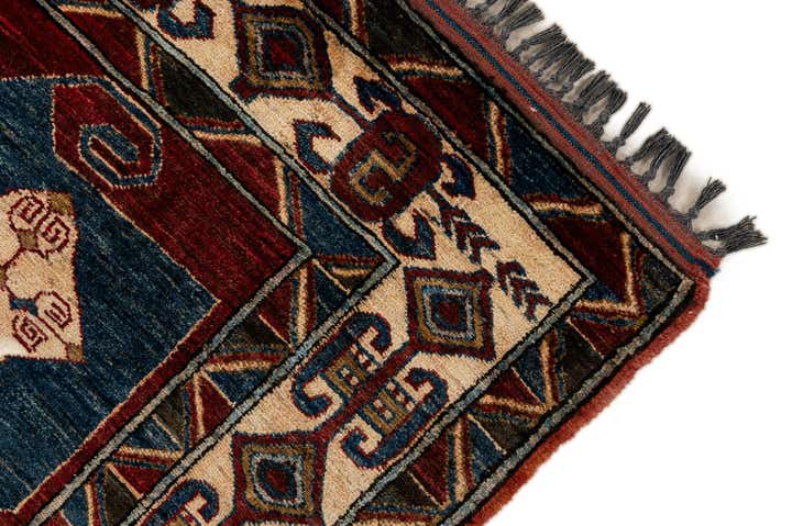 5' x 7' 5 Hand Knotted Kazak Wool Rug