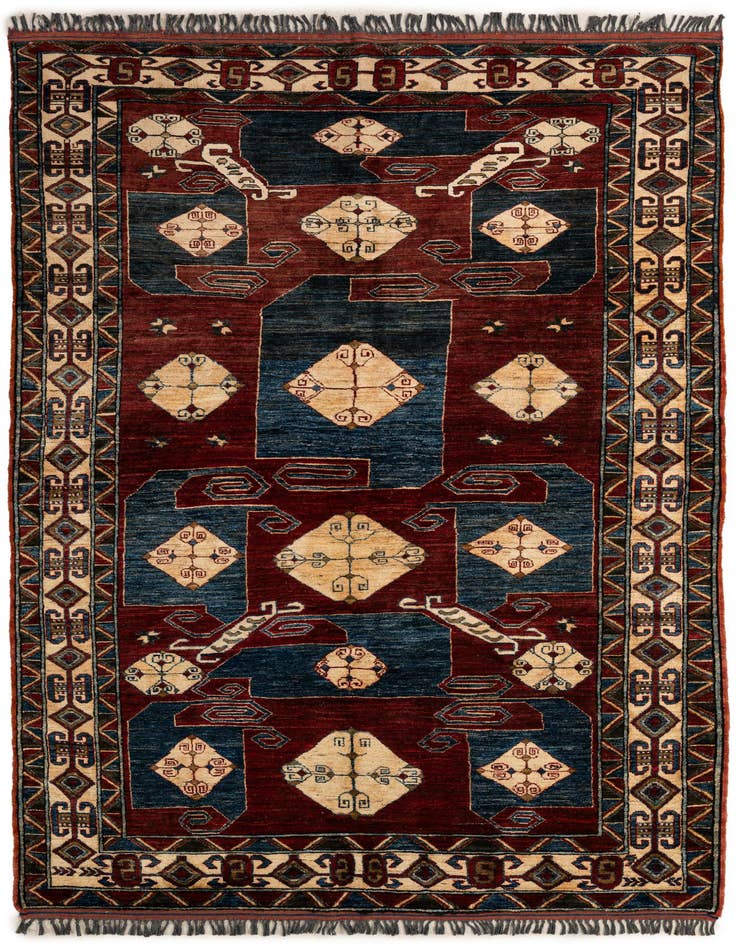 Detail image of 5' x 7' 5 Hand Knotted Kazak Wool Rug