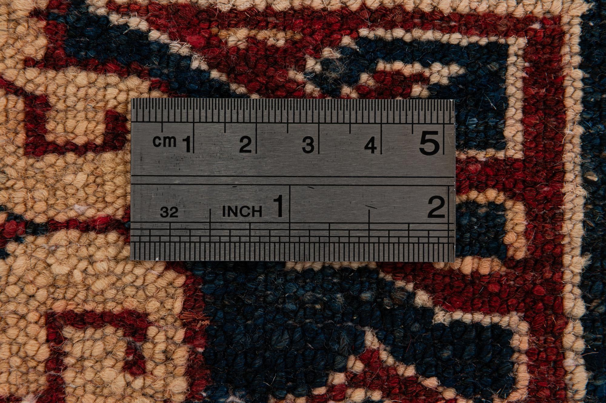 4' 1 x 6' 9 Hand Knotted Kazak Wool Rug