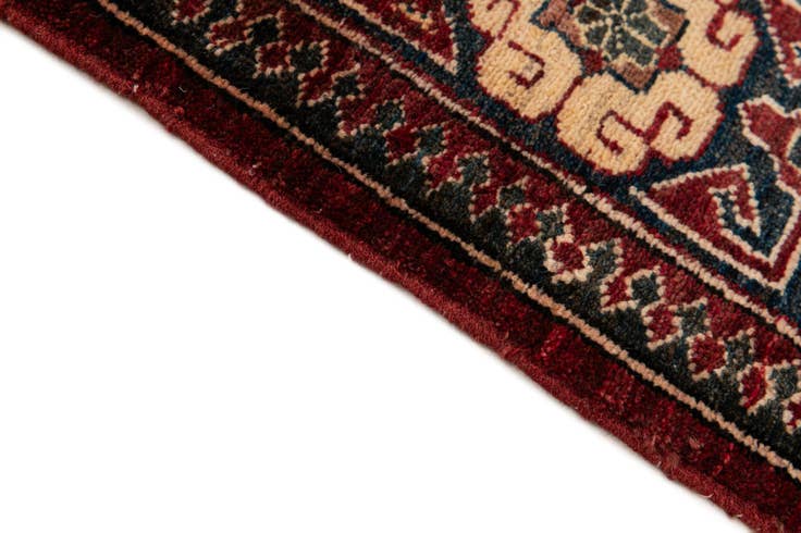 Detail image of 4' 1 x 6' 9 Hand Knotted Kazak Wool Rug