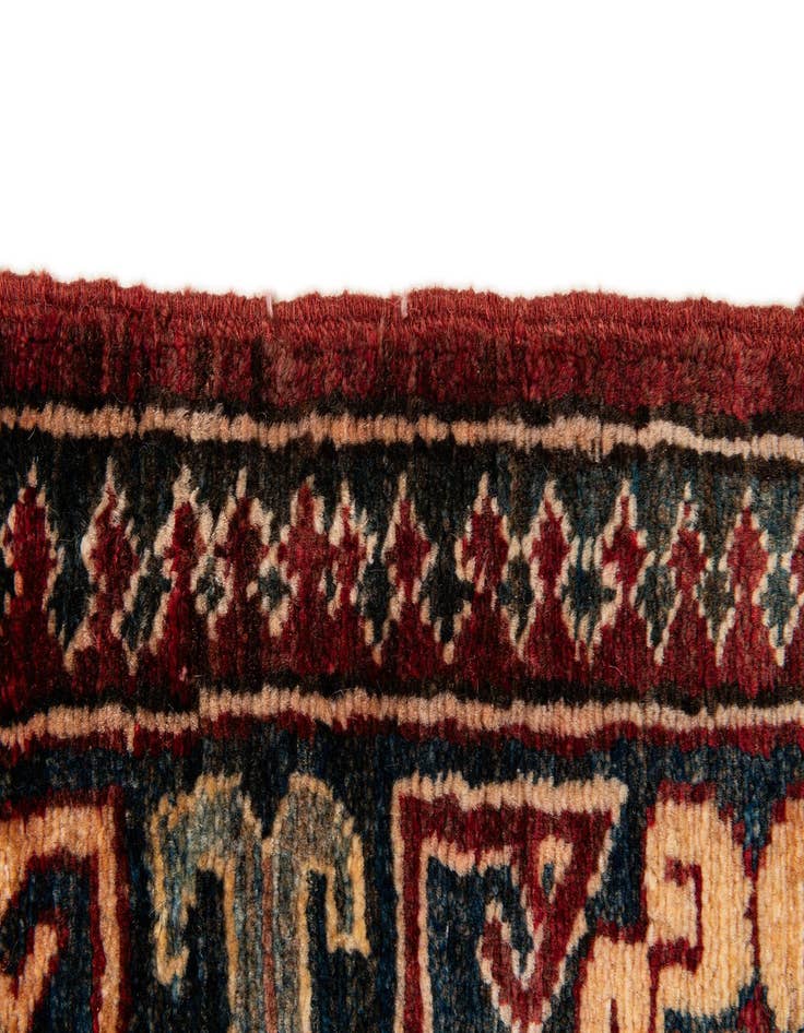 Detail image of 4' 1 x 6' 9  Hand Knotted Kazak Wool Rug