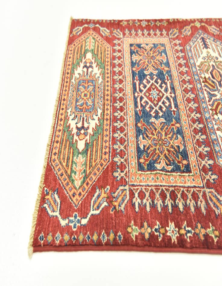 Detail image of 2' 10 x 4'  Hand Knotted Kazak Oriental Rug
