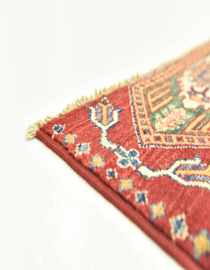 Detail image of 2' 10 x 4'  Hand Knotted Kazak Oriental Rug
