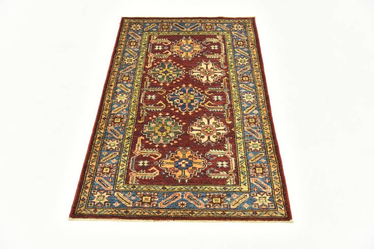 Detail image of 2' 8 x 4' 2 Hand Knotted Kazak Oriental Rug