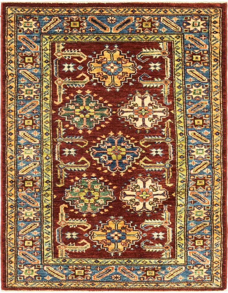 Detail image of 2' 8 x 4' 2 Hand Knotted Kazak Oriental Rug