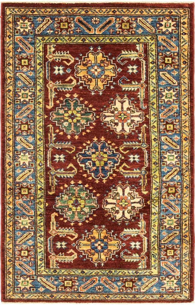 2' 8 x 4' 2 Hand Knotted Kazak Oriental Rug