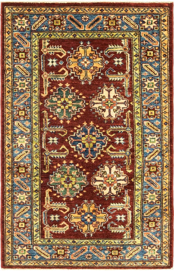 Detail image of 2' 8 x 4' 2 Hand Knotted Kazak Oriental Rug