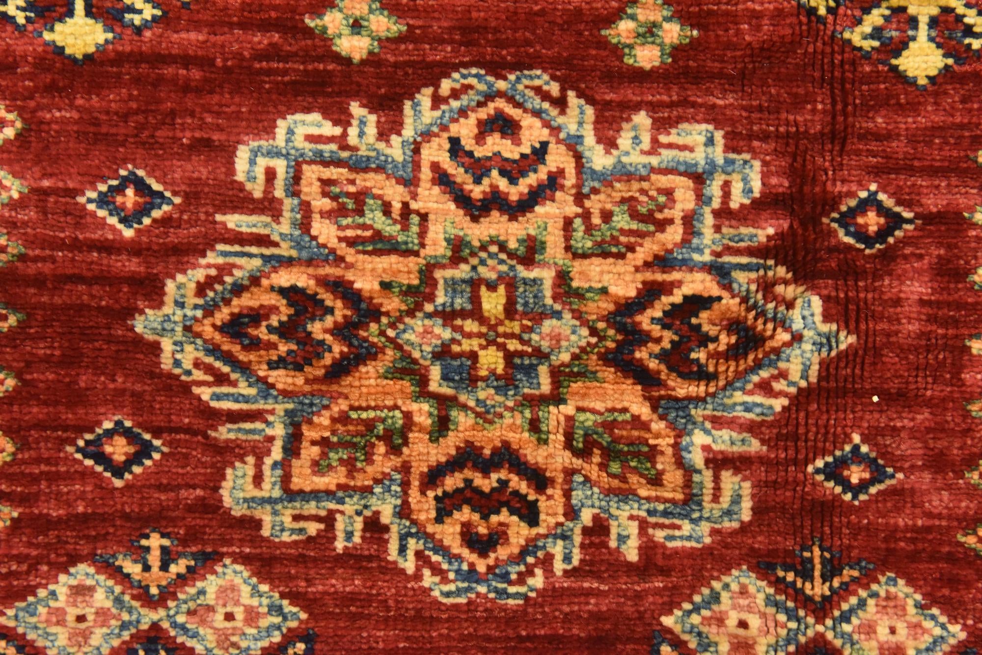 5' 8 x 7' 8 Hand Knotted Kazak Oriental Rug