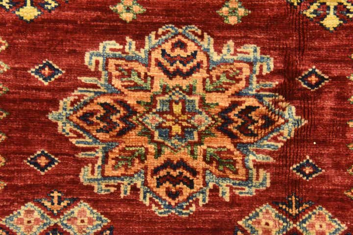 175cm x 235cm anudado a mano Kazak Alfombra Oriental