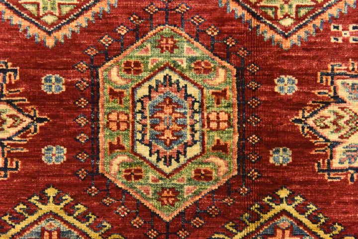 175cm x 235cm anudado a mano Kazak Alfombra Oriental