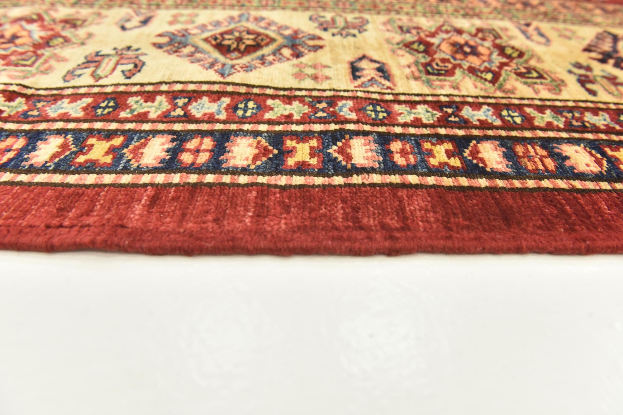 5' 8 x 7' 8 Hand Knotted Kazak Oriental Rug