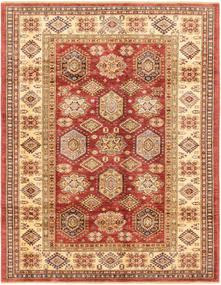 Detail image of 5' 8 x 7' 8 Hand Knotted Kazak Oriental Rug