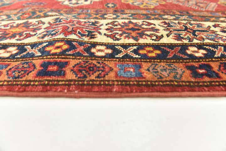 6' 1 x 8' 7 Hand Knotted Kazak Oriental Rug