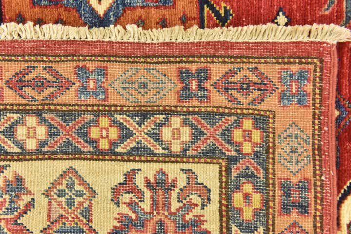 6' 1 x 8' 7 Hand Knotted Kazak Oriental Rug