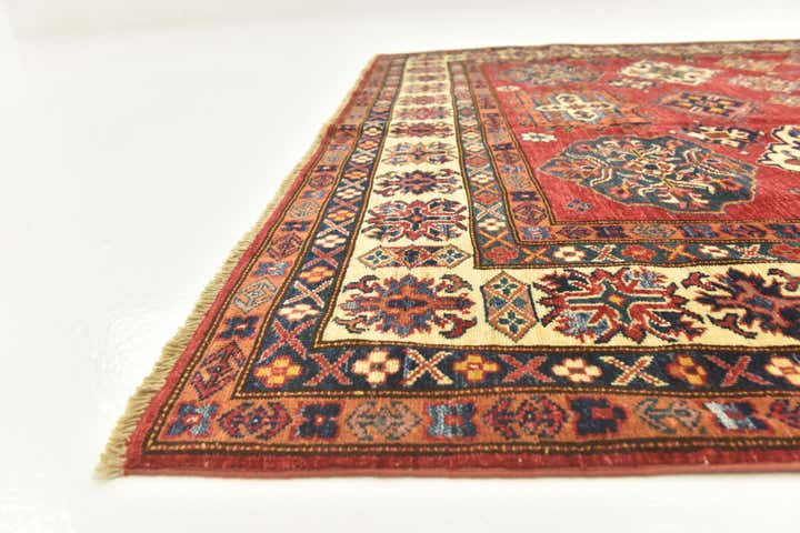6' 1 x 8' 7 Hand Knotted Kazak Oriental Rug