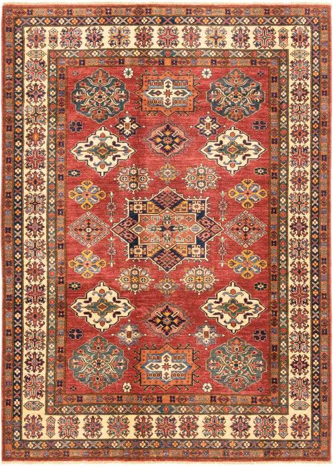 Detail image of 6' 1 x 8' 7 Hand Knotted Kazak Oriental Rug