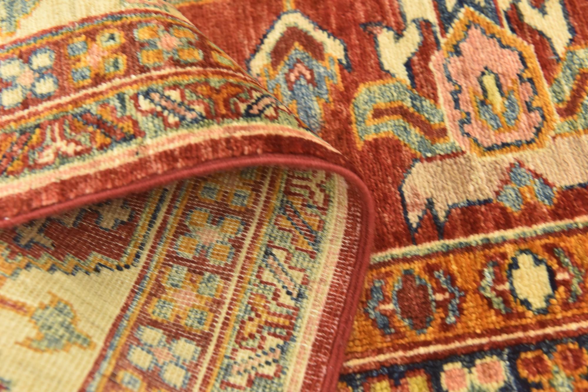 185cm x 275cm Hand Knotted Kazak Oriental Rug