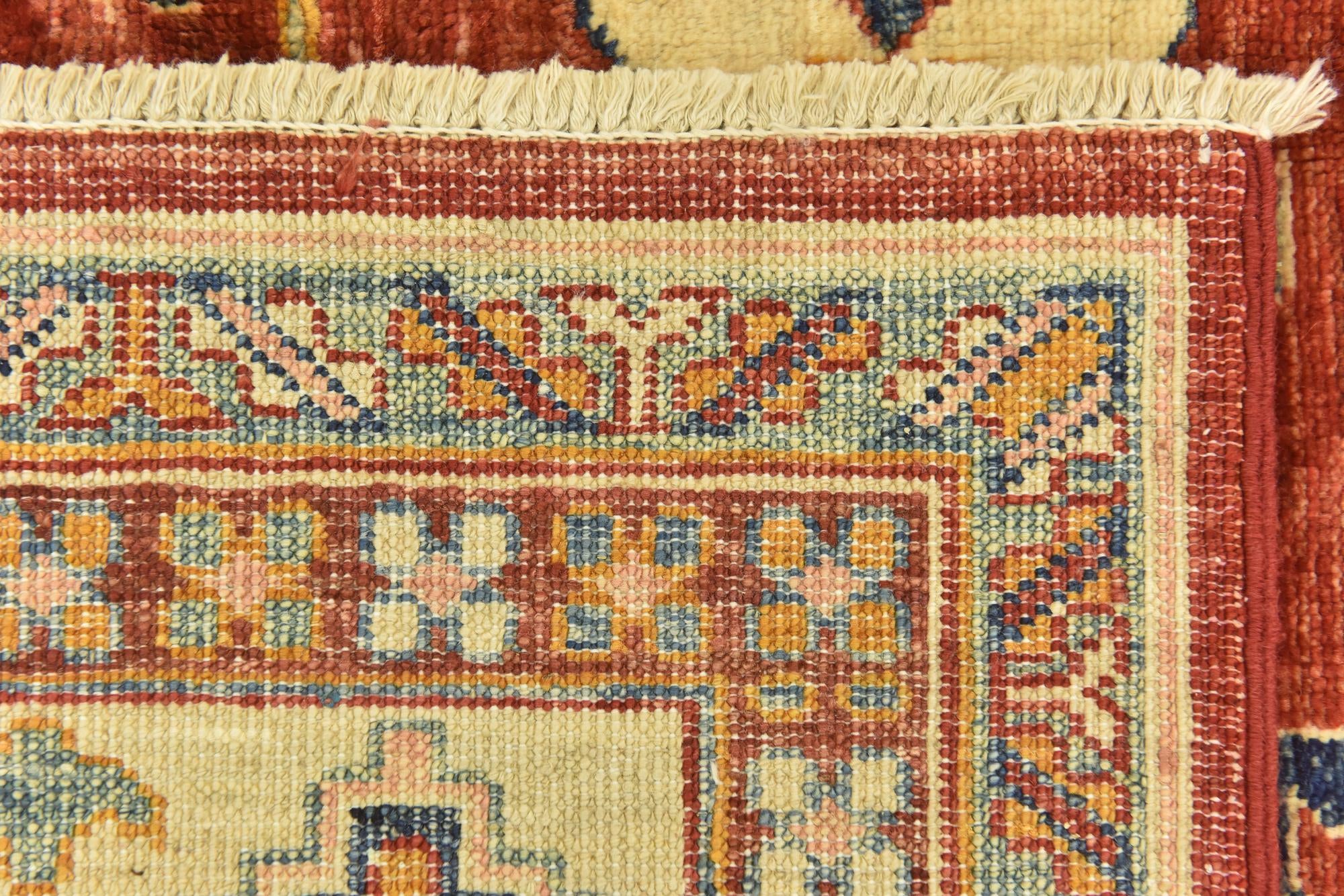 185cm x 275cm Hand Knotted Kazak Oriental Rug