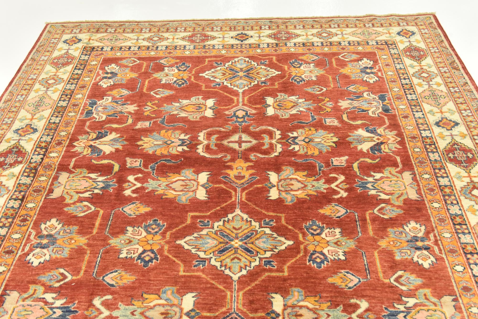 185cm x 275cm Hand Knotted Kazak Oriental Rug