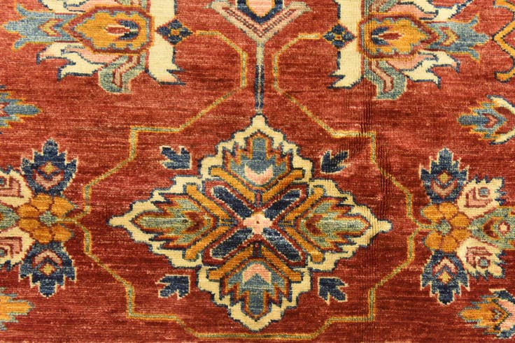 Detail image of 185cm x 275cm anudado a mano Kazak Alfombra Oriental