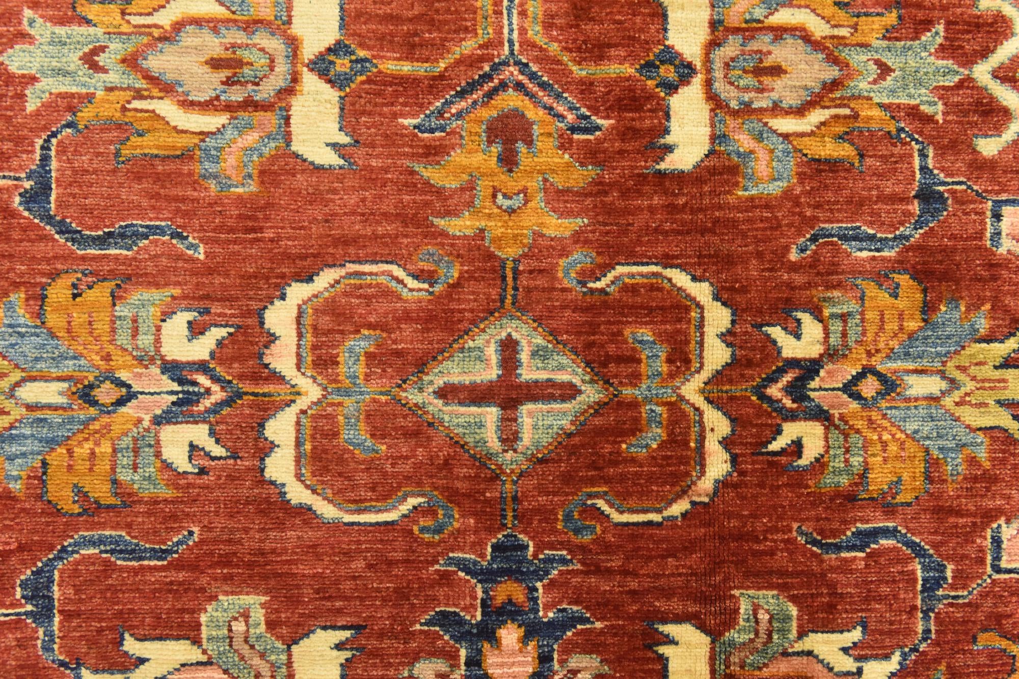 185cm x 275cm Hand Knotted Kazak Oriental Rug